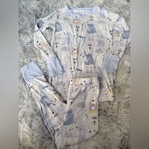 Polar Bear Print Toddler Bamboo Pajama Set